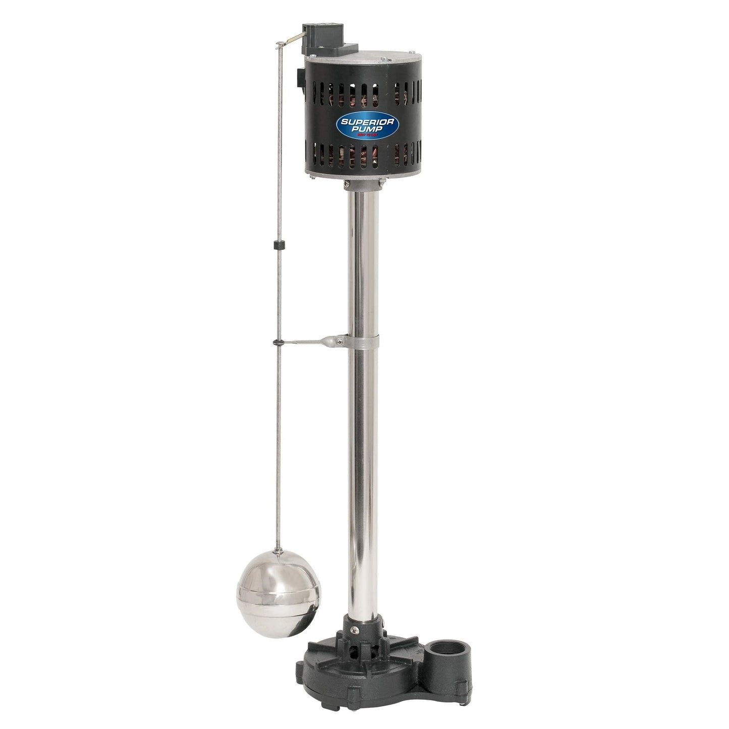 Black Cast Iron Superior Pump 92551 1/2 HP Cast Iron Pedestal Pump, Black, Good Condition condition - View 1