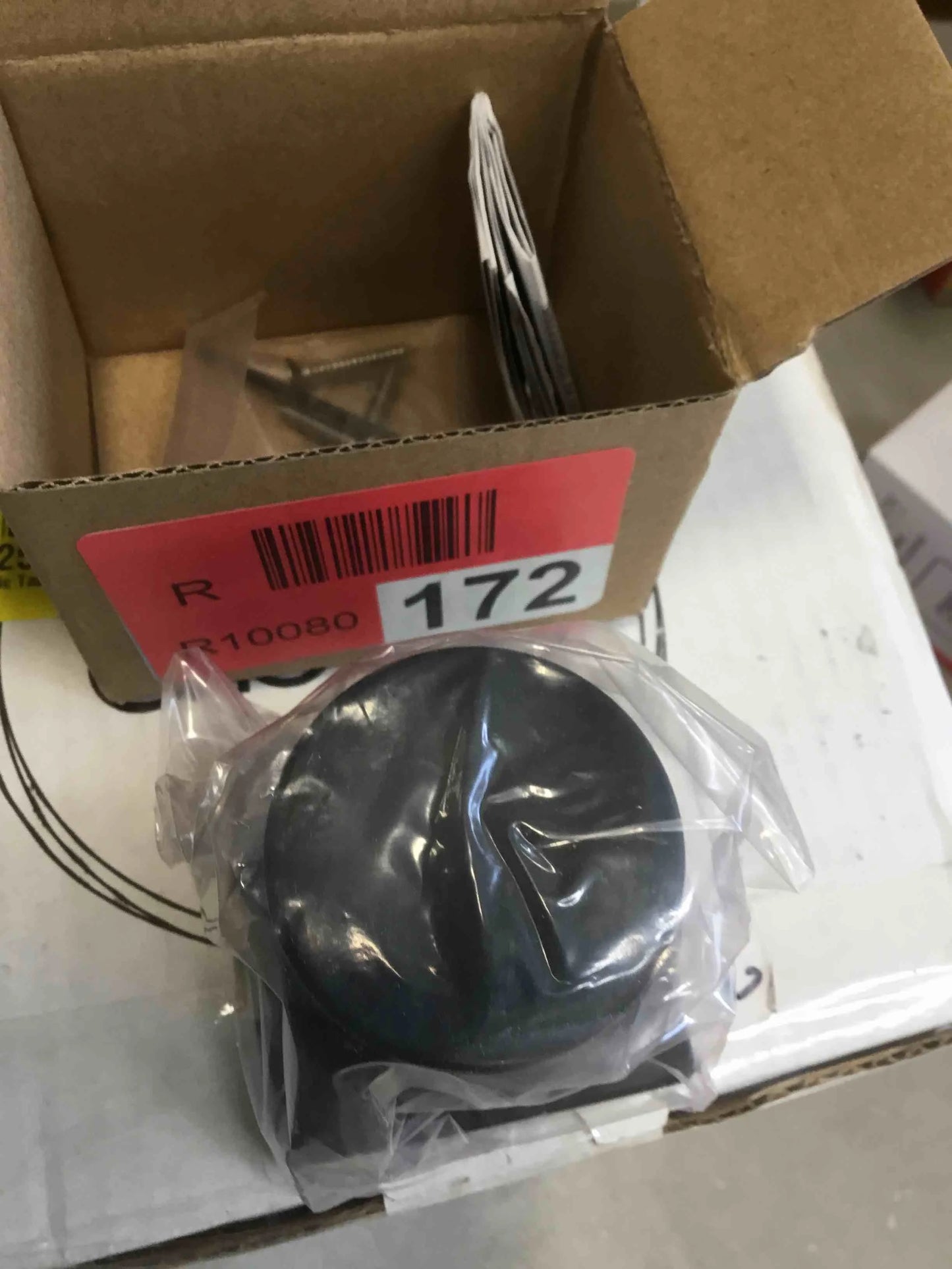 Black Metal Sure-Loc Bg100-Sq Bergen Non-Turning One-Sided Dummy Door Knob - Black, Brand New condition - View 2