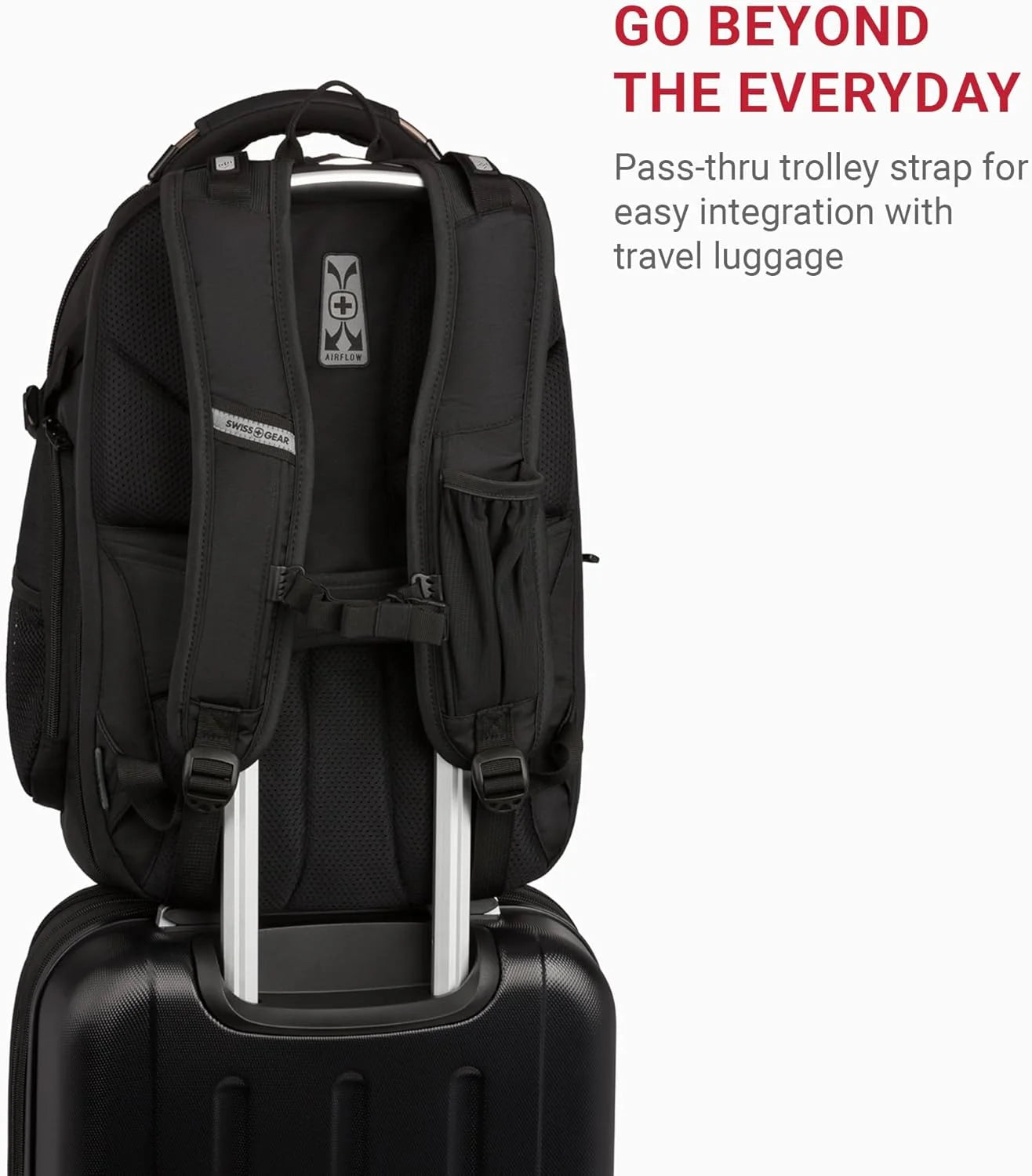 Black Stealth Durable materials SwissGear ScanSmart Laptop Bag, Black Stealth, Fits 15-Inch Notebook, Brand New condition - View 7