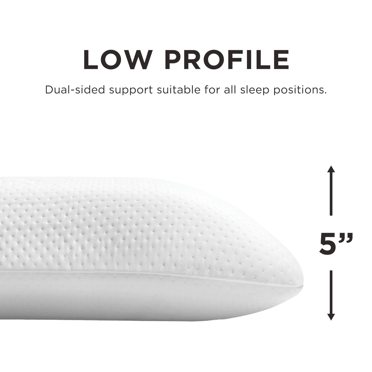 Tempur-Pedic Memory Foam Symphony Pillow Luxury Soft Feel, Standard, White - View 11