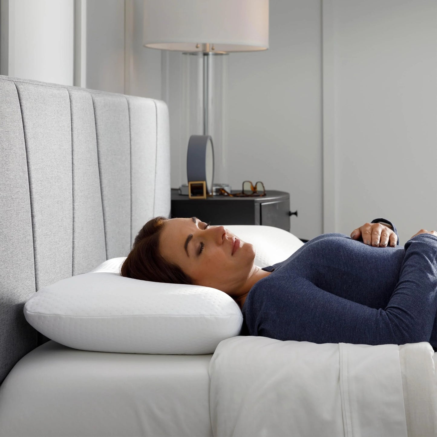 Tempur-Pedic Memory Foam Symphony Pillow Luxury Soft Feel, Standard, White - View 12