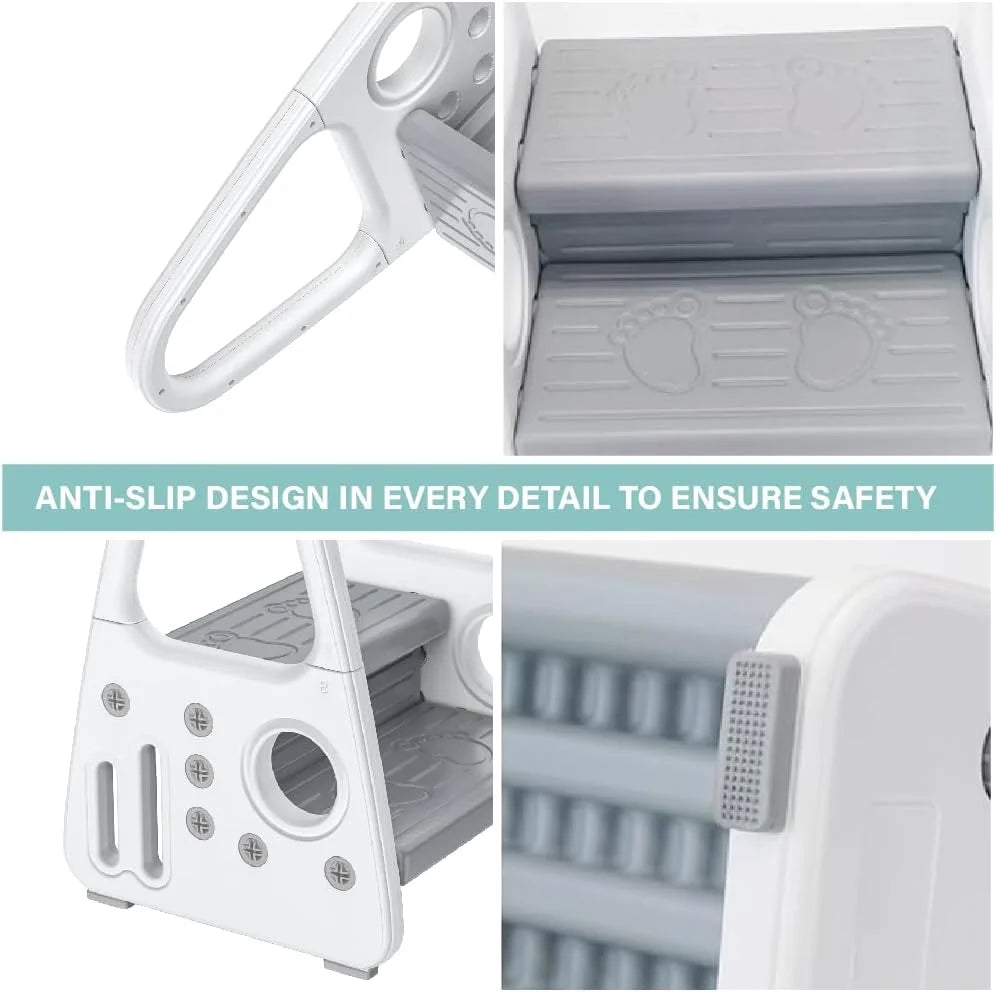 Toddler Step Stool with Safety Handles - View 11