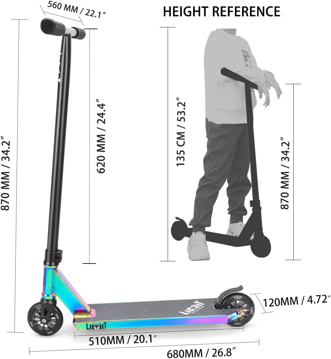 Neo chrome Trick Scooter-Intermediate and Beginner Stunt Scooter Suitable for Children, Teenagers and Adults 8 Years Old and Above Neo chrome, As Is condition - View 5