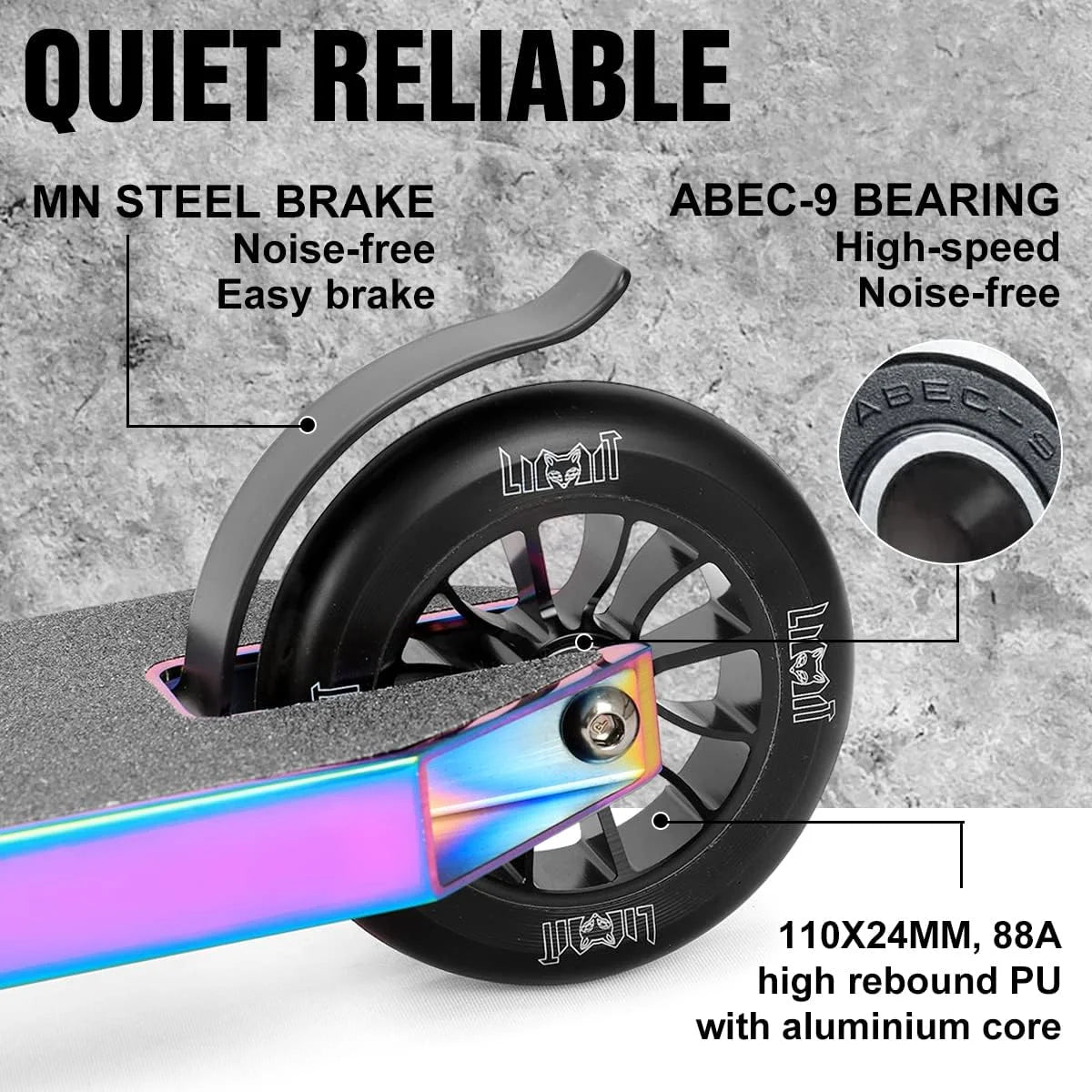 Neo chrome Trick Scooter-Intermediate and Beginner Stunt Scooter Suitable for Children, Teenagers and Adults 8 Years Old and Above Neo chrome, As Is condition - View 8