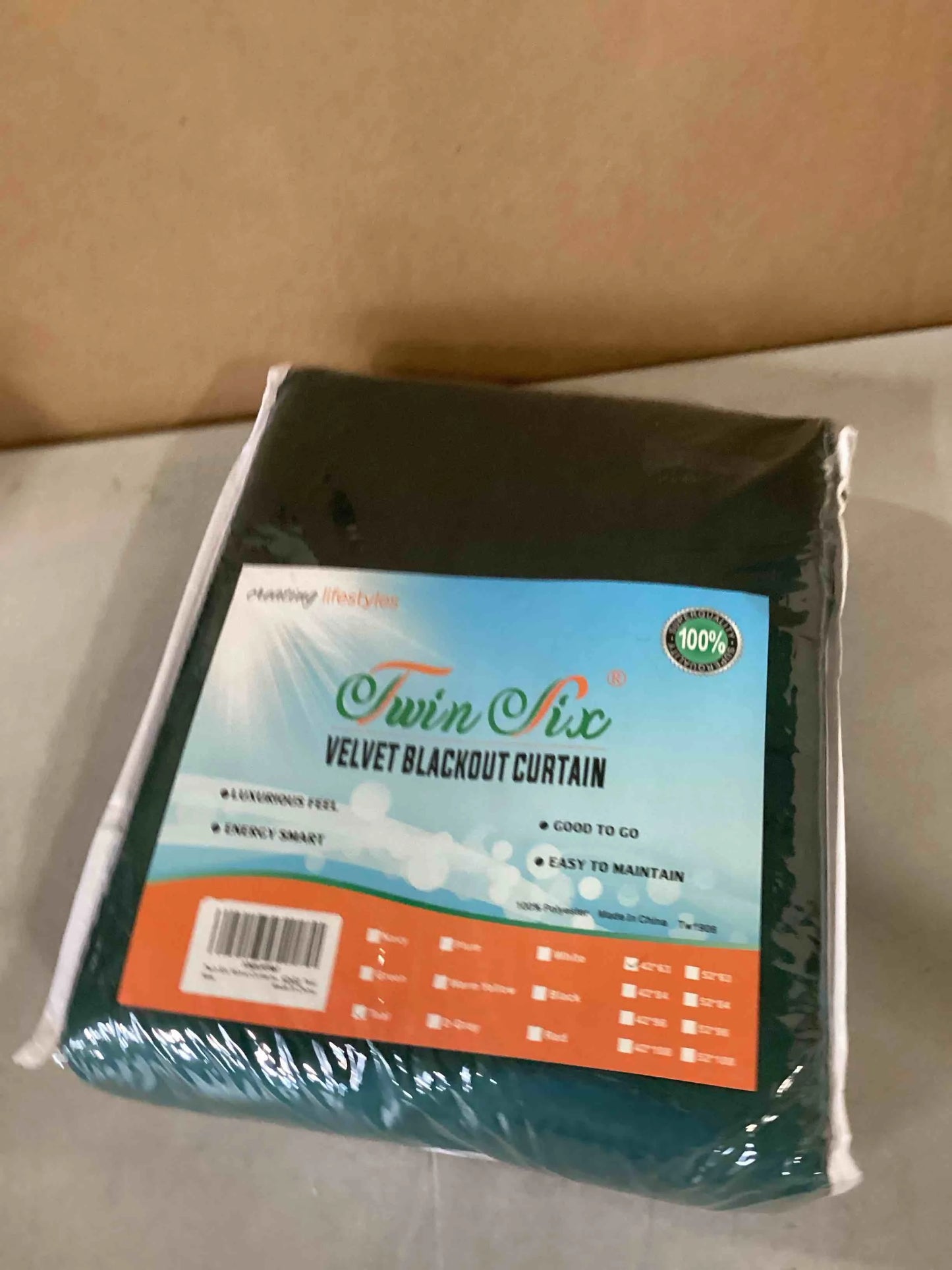 Teal Velvet Twin Six Blackout Velvet Curtains 2 Panels Set with 2 Pillow Cases, Block Light Thermal Insulated Super Luxury Velour Rod Pocket Drapes for Bedroom Living Room (Teal, 42 x 63 inch), Brand New condition - View 2