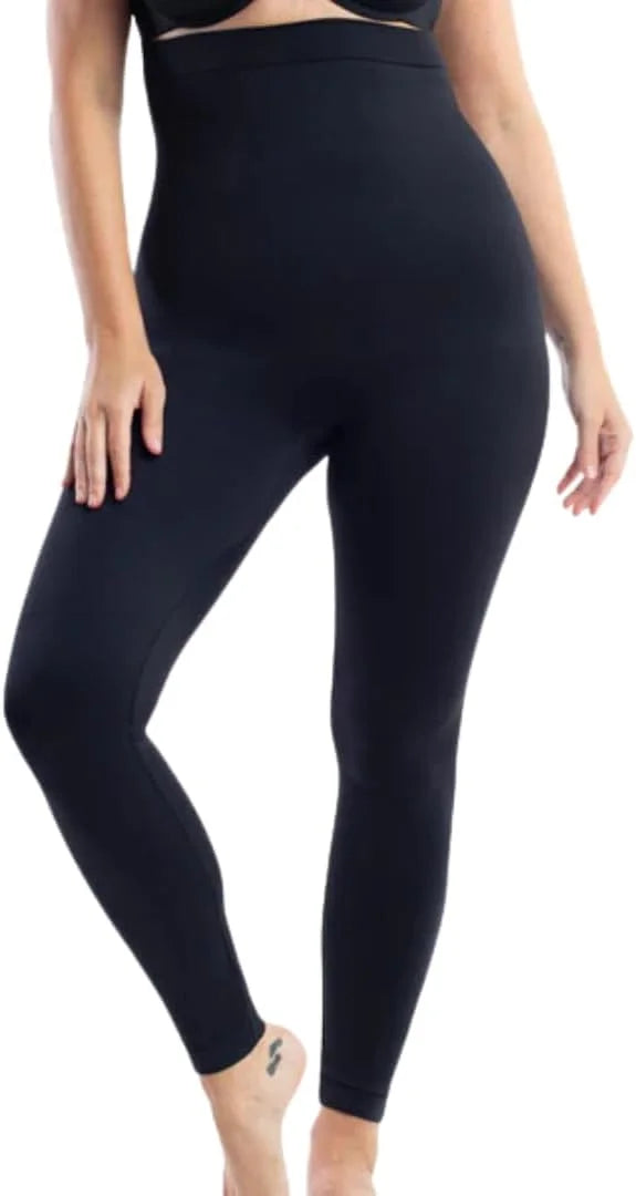 Black, Gray, Navy Polyester, Spandex Underoutfit Compression Leggings, High Waisted Tummy Control Leggings for Women, Good Condition condition - View 1
