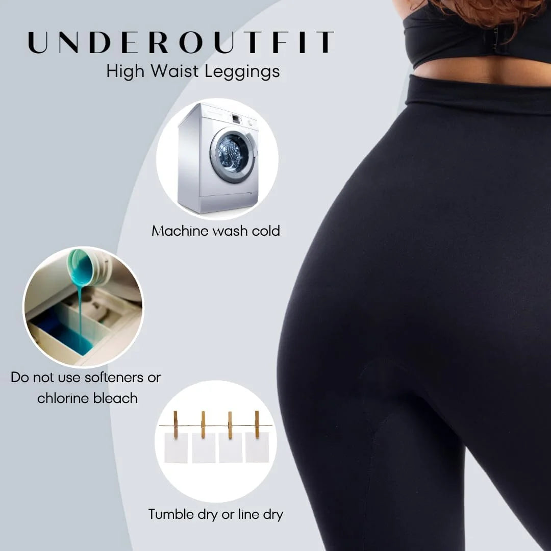 Black, Gray, Navy Polyester, Spandex Underoutfit Compression Leggings, High Waisted Tummy Control Leggings for Women, Good Condition condition - View 7