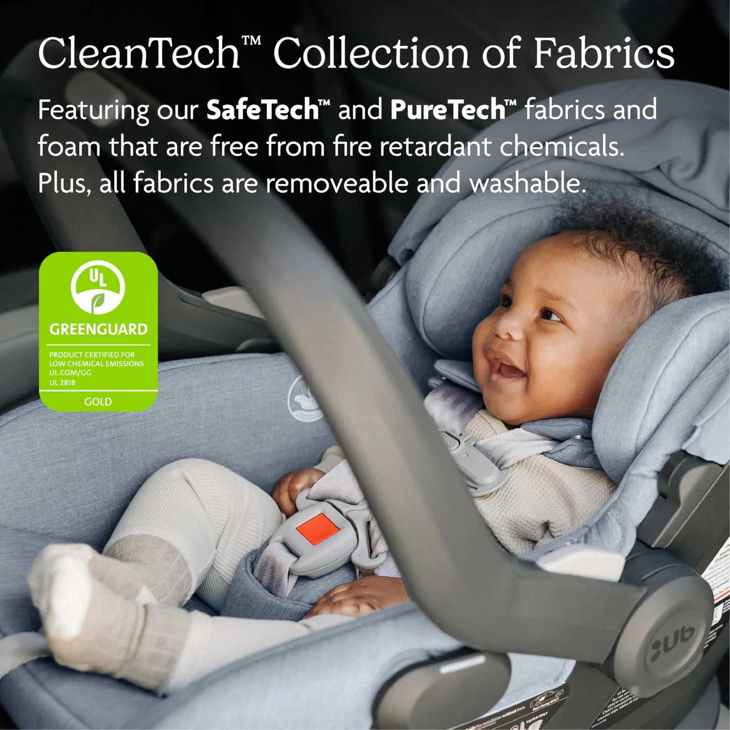 Jake (Charcoal) Mixed Materials UPPAbaby Mesa V2 Infant Car Seat/Easy Installation/Innovative SmartSecure Technology/Base + Robust Infant Insert Included/Direct Stroller Attachment/Jake (Charcoal), Good Condition condition - View 4