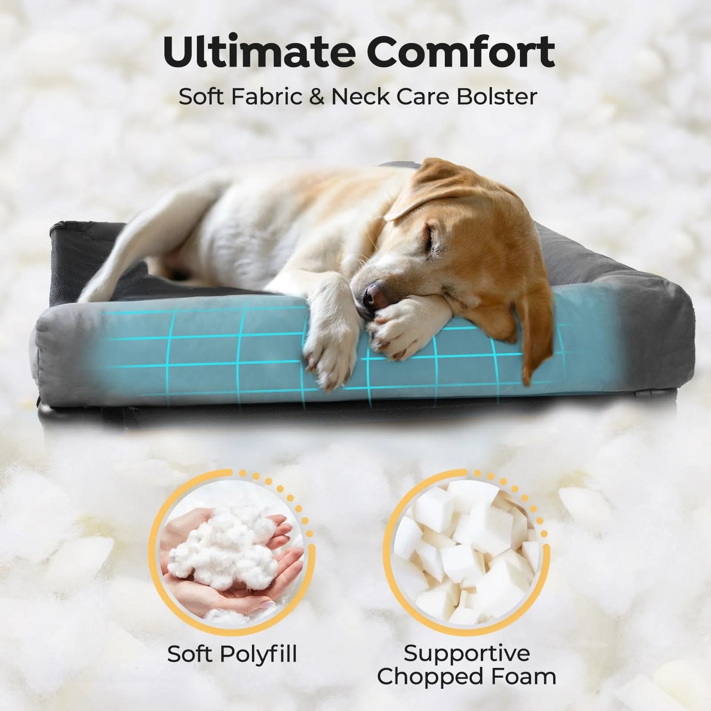 Veehoo Elevated Dog Bed-Raised Cooling Outdoor Dog Cot for Large Sized Dogs - View 5