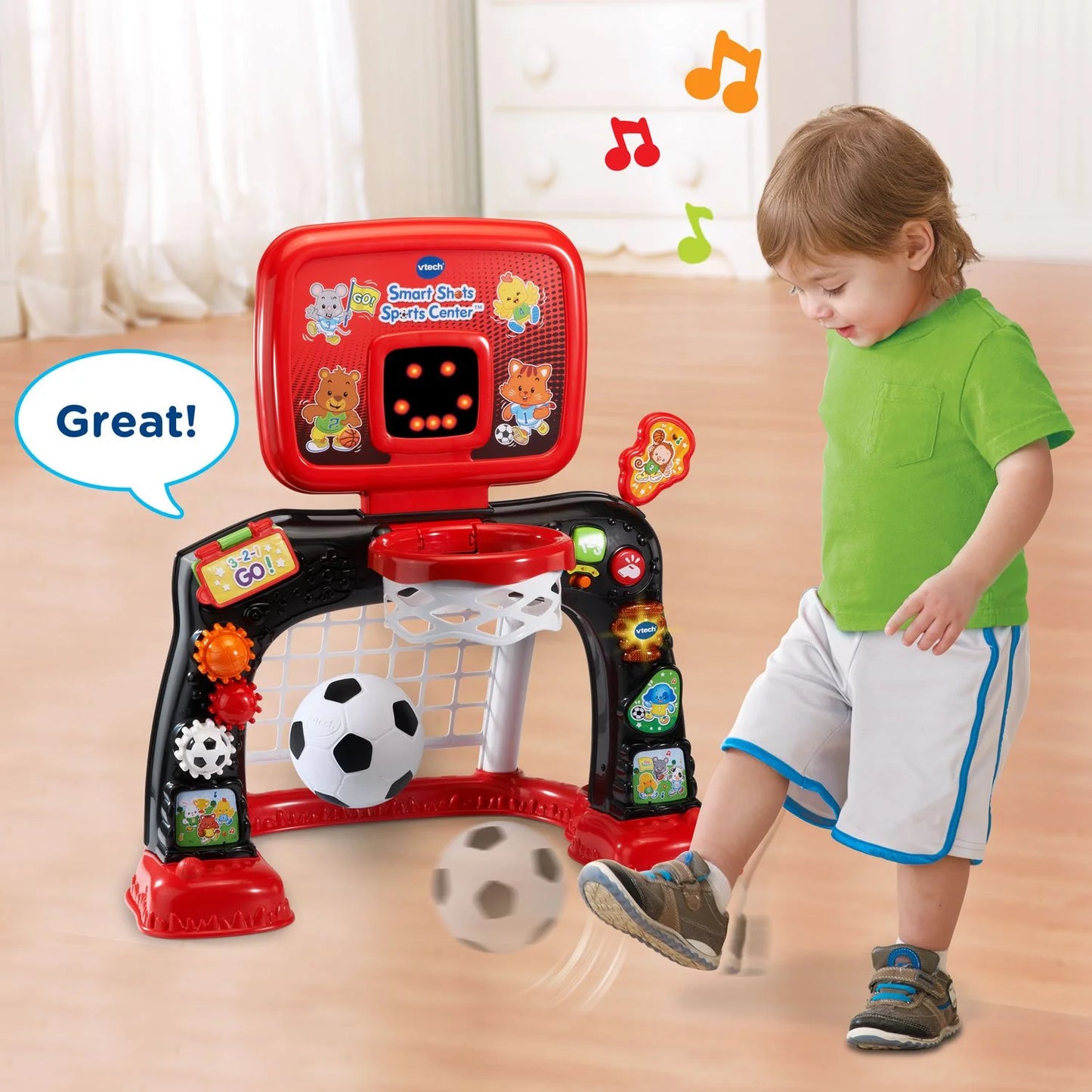 Red Plastic VTech Smart Shots Sports Center (Frustration Free Packaging), Red, Good Condition condition - View 9