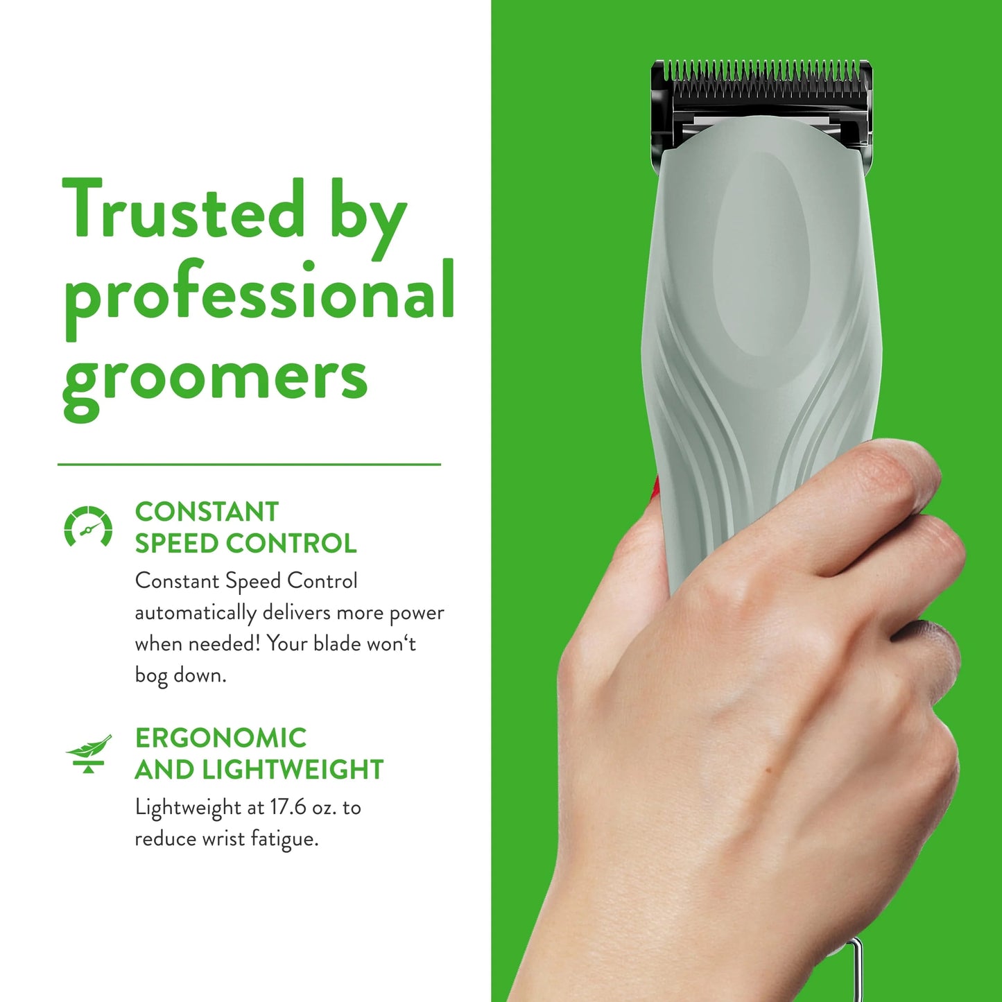 Teal Wahl Professional Animal KMC+ 2-Speed Cordless Clipper (3025661) - Detachable Blade Pet & Dog Clipper Kit - Patented Ergonomic Housing Design - Premium Pet Clipper - Teal, As Is condition - View 8