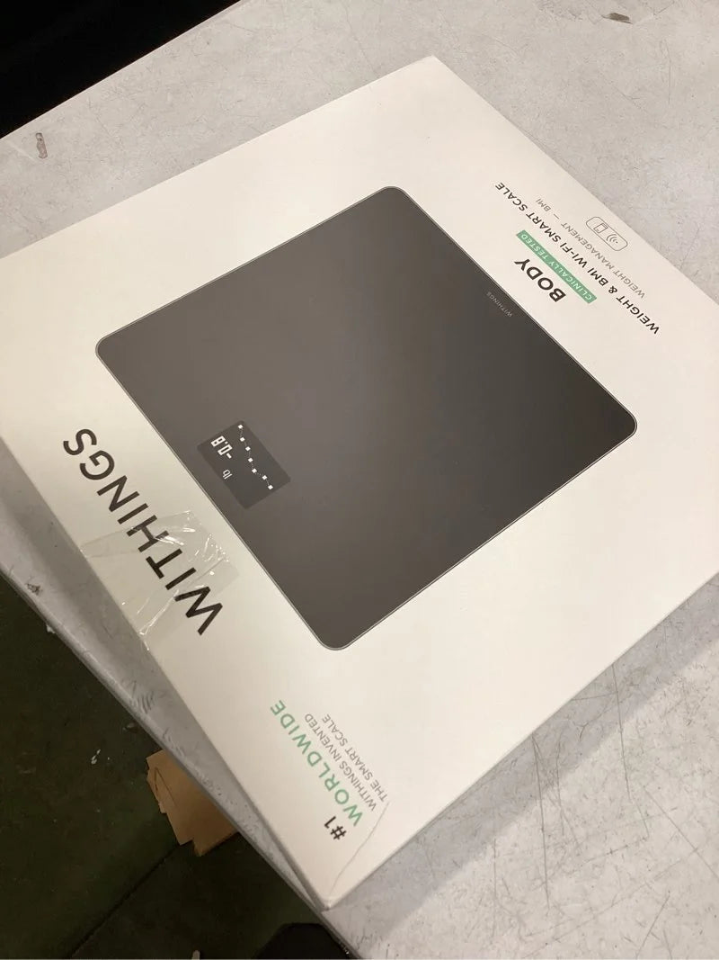White Plastic Withings Body - Digital Wi-Fi Smart Scale with Automatic Smartphone App Sync, BMI, Multi-User Friendly, with Pregnancy Tracker & Baby Mode, Brand New condition - View 2