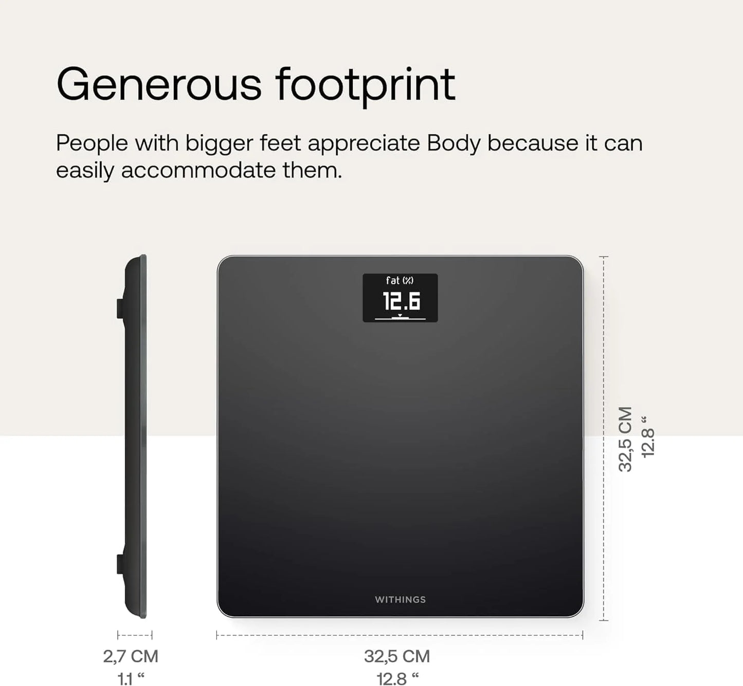 White Plastic Withings Body - Digital Wi-Fi Smart Scale with Automatic Smartphone App Sync, BMI, Multi-User Friendly, with Pregnancy Tracker & Baby Mode, Brand New condition - View 6