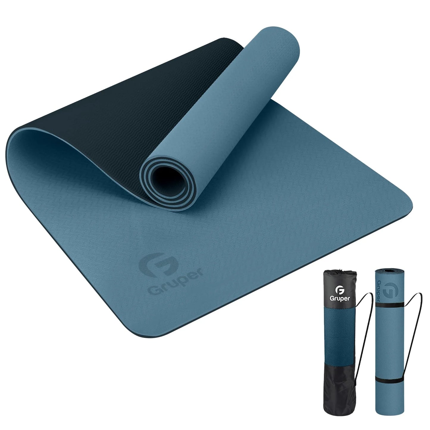 Non Slip Eco Friendly Yoga Mat with Carrying Strap - View 1