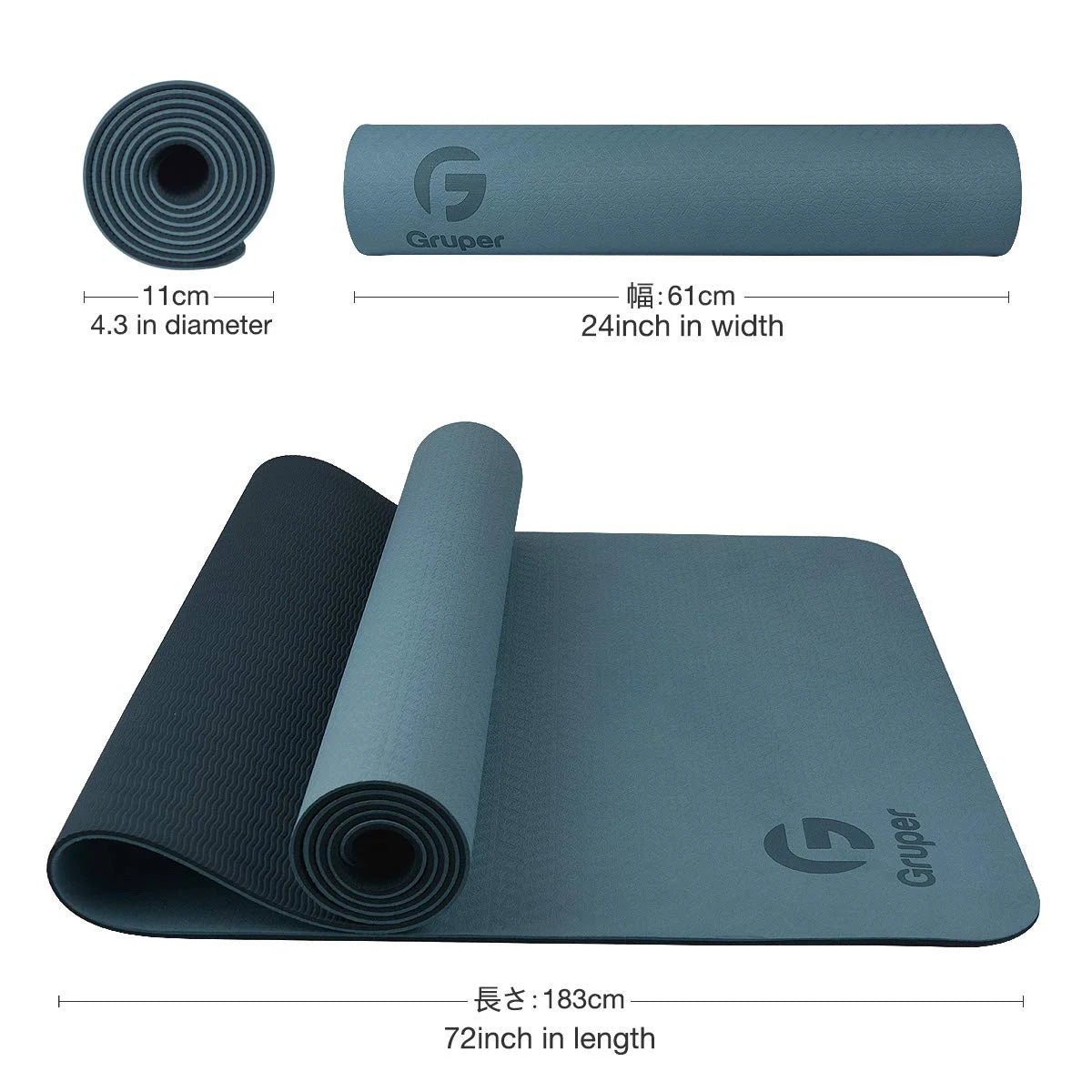 Non Slip Eco Friendly Yoga Mat with Carrying Strap - View 7