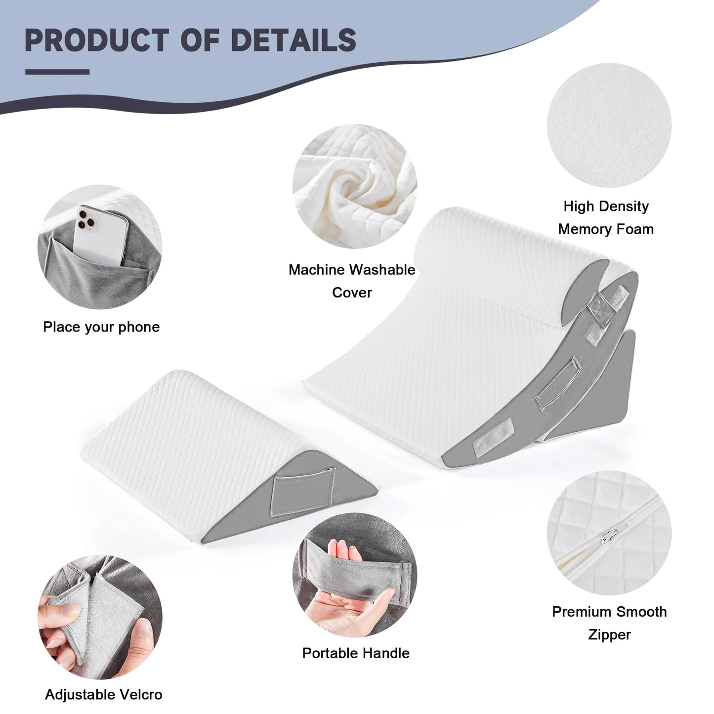 Yojoker Orthopedic Bed Wedge Pillow Set - View 7
