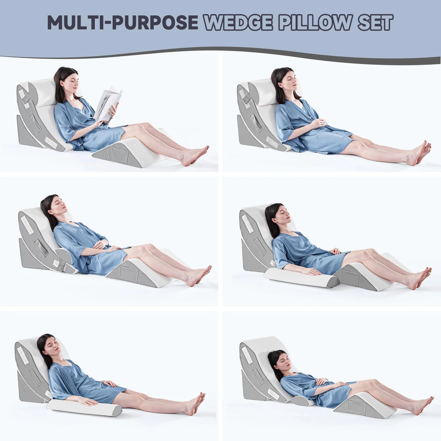 Yojoker Orthopedic Bed Wedge Pillow Set - View 9