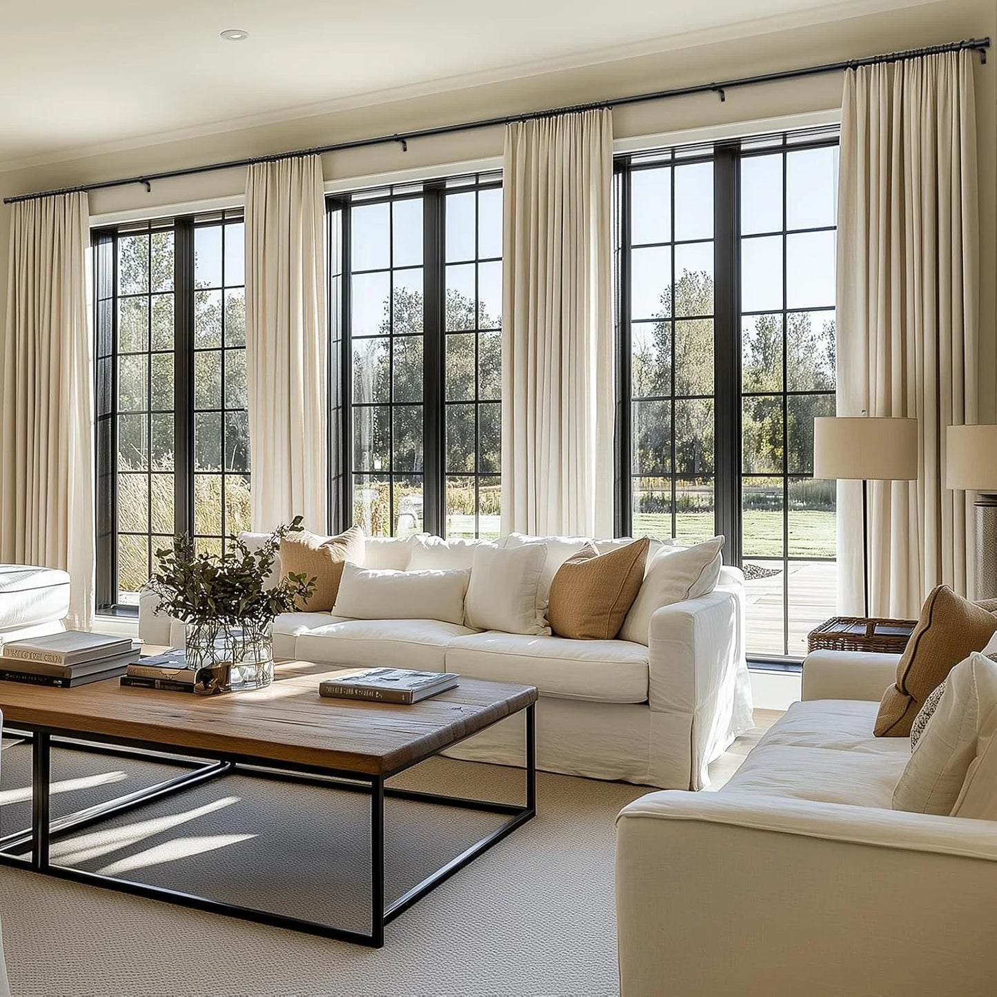 Zeerobee Curtain Rods for Windows 32 to 168 - View 5