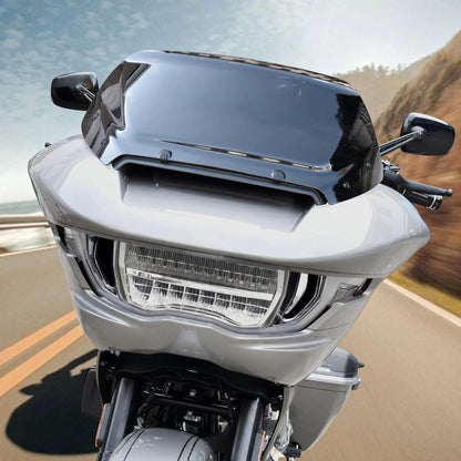 Dark Tinted High-quality materials 10" Windshield for Harley Road Glide CVO 2024, Dark Tinted Wind Shield Windscreen Air Deflector for Harley Davidson Road Glide CVO FLTRXSE 2023-2024 Accessory, Brand New condition - View 7