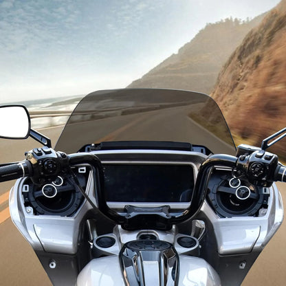 Dark Tinted High-quality materials 10" Windshield for Harley Road Glide CVO 2024, Dark Tinted Wind Shield Windscreen Air Deflector for Harley Davidson Road Glide CVO FLTRXSE 2023-2024 Accessory, Brand New condition - View 9