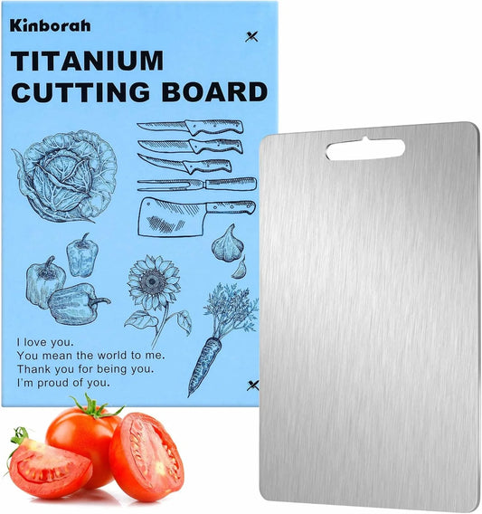 100% Pure Titanium Cutting Board - Kitchen & Outdoor Camping Board - View 1
