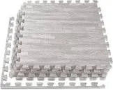 Wood Grain Interlocking Foam Mats - View 1