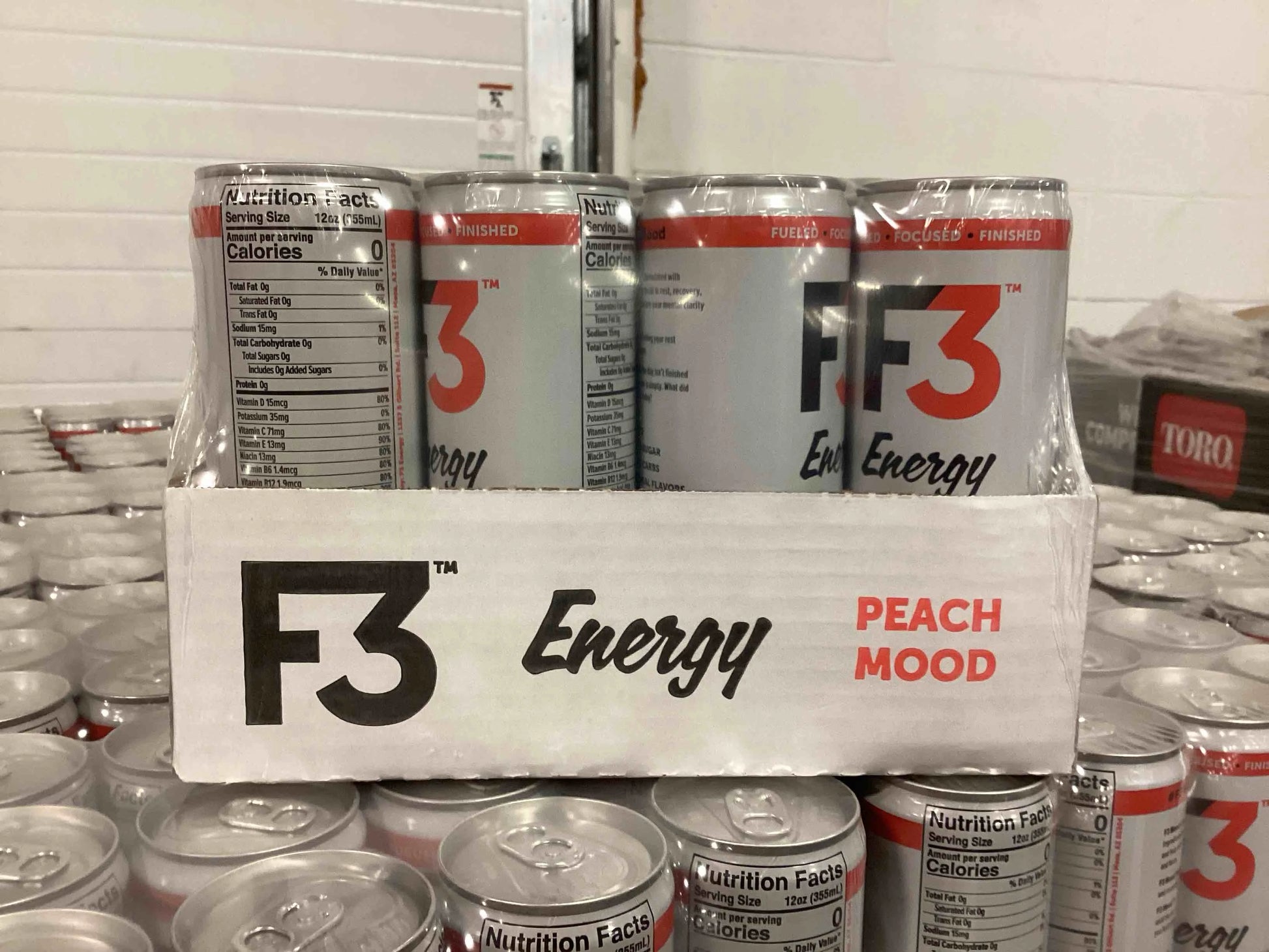 Peach N/A 12 pack 12 oz F3 Energy - Peach Mood Energy Drink, Natural Energy Drinks for Strength, Mental Focus, and Muscle Recovery, Mood & Recovery Aid Sports Drinks w/GABA, BCAA, Magnesium, & Chamomile, 355 ml (12 pack), Brand New condition - View 4