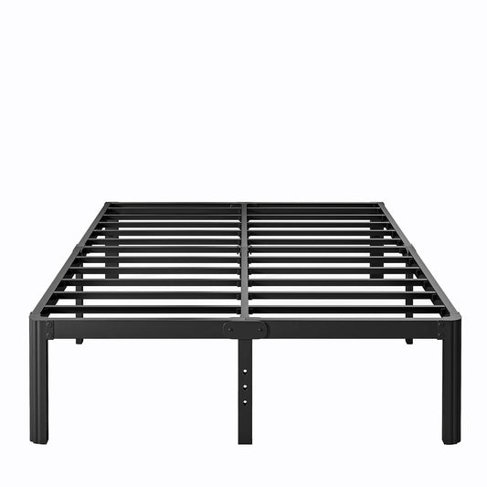 14 Inch High Platform Metal Queen Size Bed Frame - Black - View 1