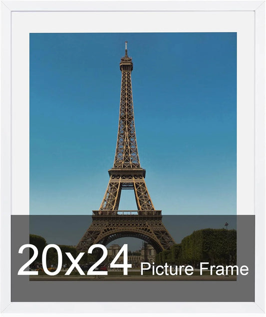 20x24 White Wood Picture Frame - View 1