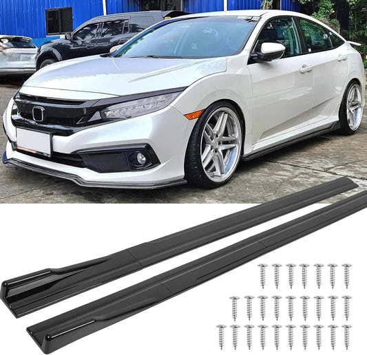 Universal Car Side Skirts Extension Splitter Lip - View 1