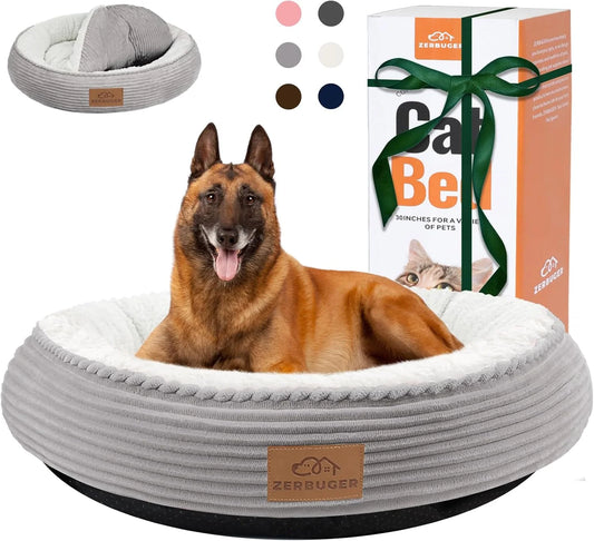 30in Dog Bed Sofa for Small/Medium/Large Dogs - Light Grey - View 1