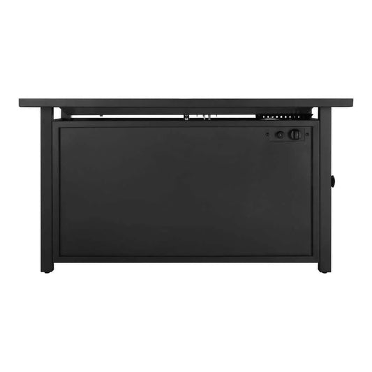 Propane Outdoor Fire Pit Table with Fire Glass - View 1