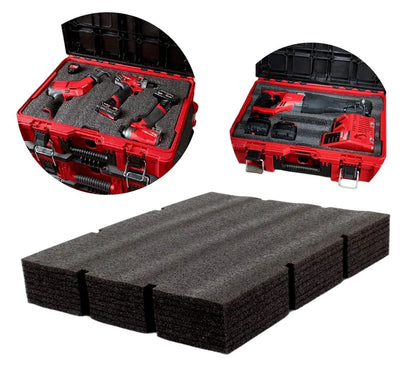Black Foam 48-22-8452 Packout Foam Inserts for Milwaukee Packout Drawer Foam Tool Box Inserts (Black), Good Condition condition - View 4