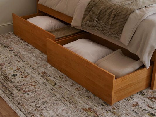 AFI Urban Queen/King/Twin XL Size Bed Drawers in Light Toffee - View 1