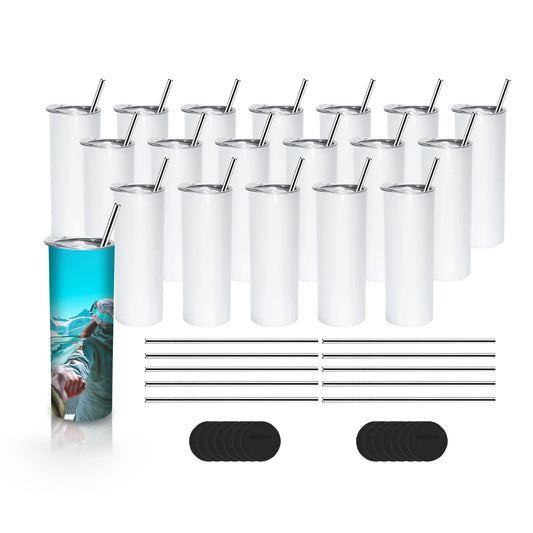AGH 25 Pack Sublimation Tumblers Blank 20 OZ Stainless Steel Tumbler - View 1