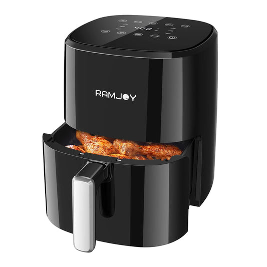 Compact 3.8 Quart Black Air Fryer - View 1