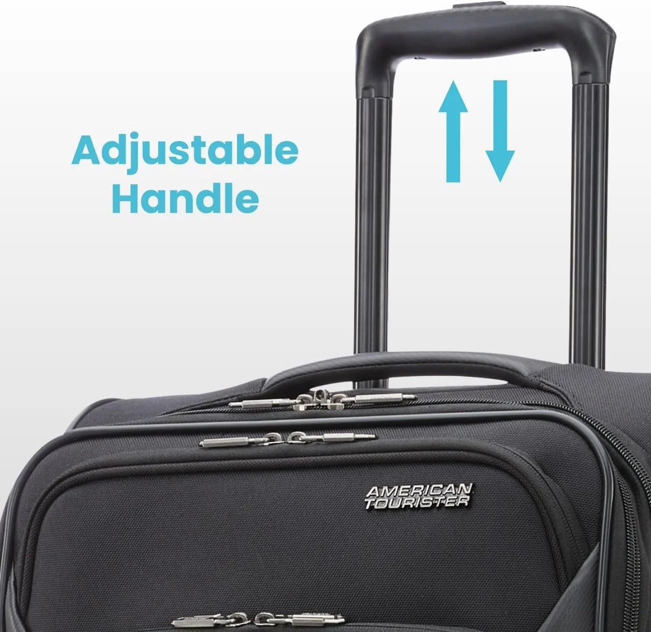 Classic Blue Softside American Tourister 4 KIX 2.0 Expandable Softside Luggage with Spinner Wheels, 24 SPINNER, CLASSIC BLUE, Good Condition condition - View 7