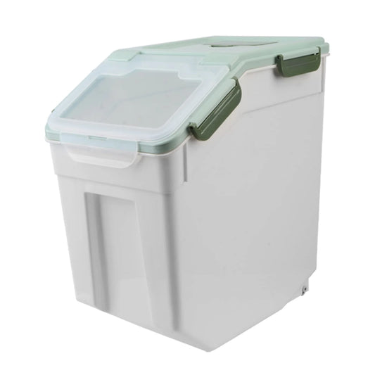 AnRui Dog Food Storage Container with Scoop in Green - View 1