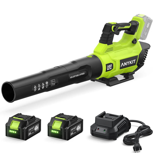AnyKit Cordless Leaf Blower in Green - View 1