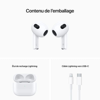 Apple AirPods with Lightning Charging Case (3rd Generation) (Renewed) - View 8