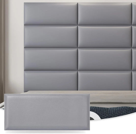 Art3d Peel and Stick Headboard for Full and Queen in Grey - View 1