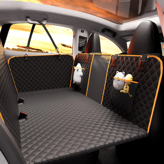Waterproof Dog Car Seat Cover with Hard Bottom - View 1