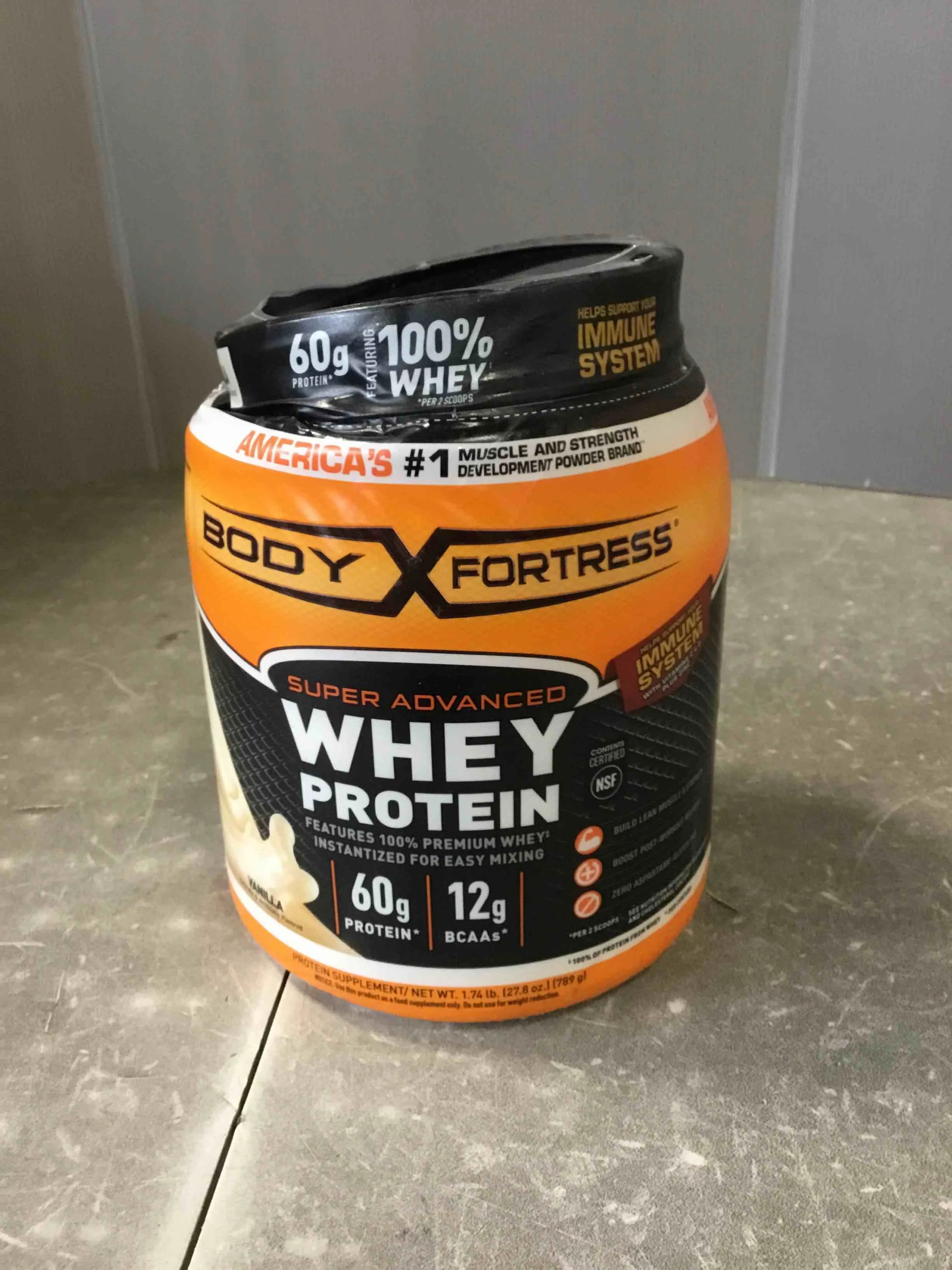 Body Fortress Super Advanced Whey Protein Powder Vanilla 1.74 lb - View 2