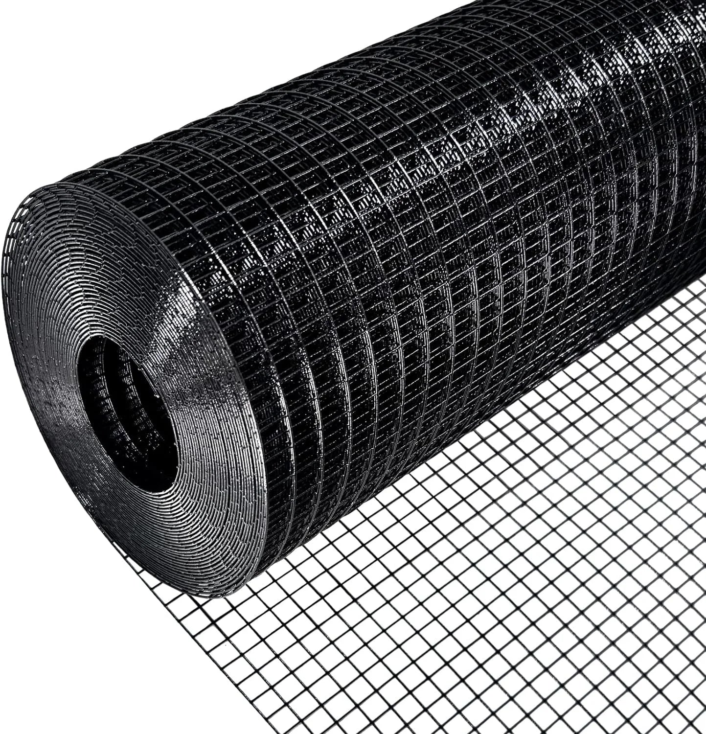 Black Steel with PVC Coating Black Hardware Cloth 48 inch×100 ft, 17 Gauge 1" x 1" Mesh Black PVC Coated, Welded Wire Fencing for Poultry Netting & Chicken Coop, Brand New condition - View 1