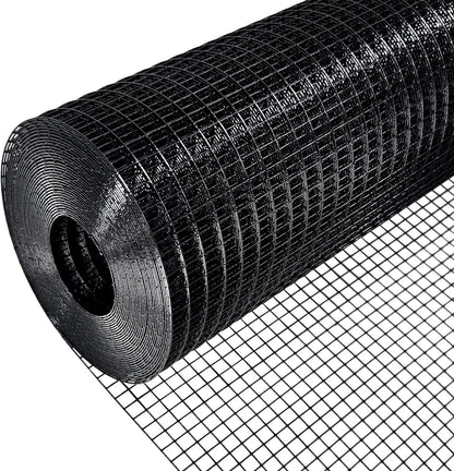 Black Steel with PVC Coating Black Hardware Cloth 48 inch×100 ft, 17 Gauge 1" x 1" Mesh Black PVC Coated, Welded Wire Fencing for Poultry Netting & Chicken Coop, Brand New condition - View 1