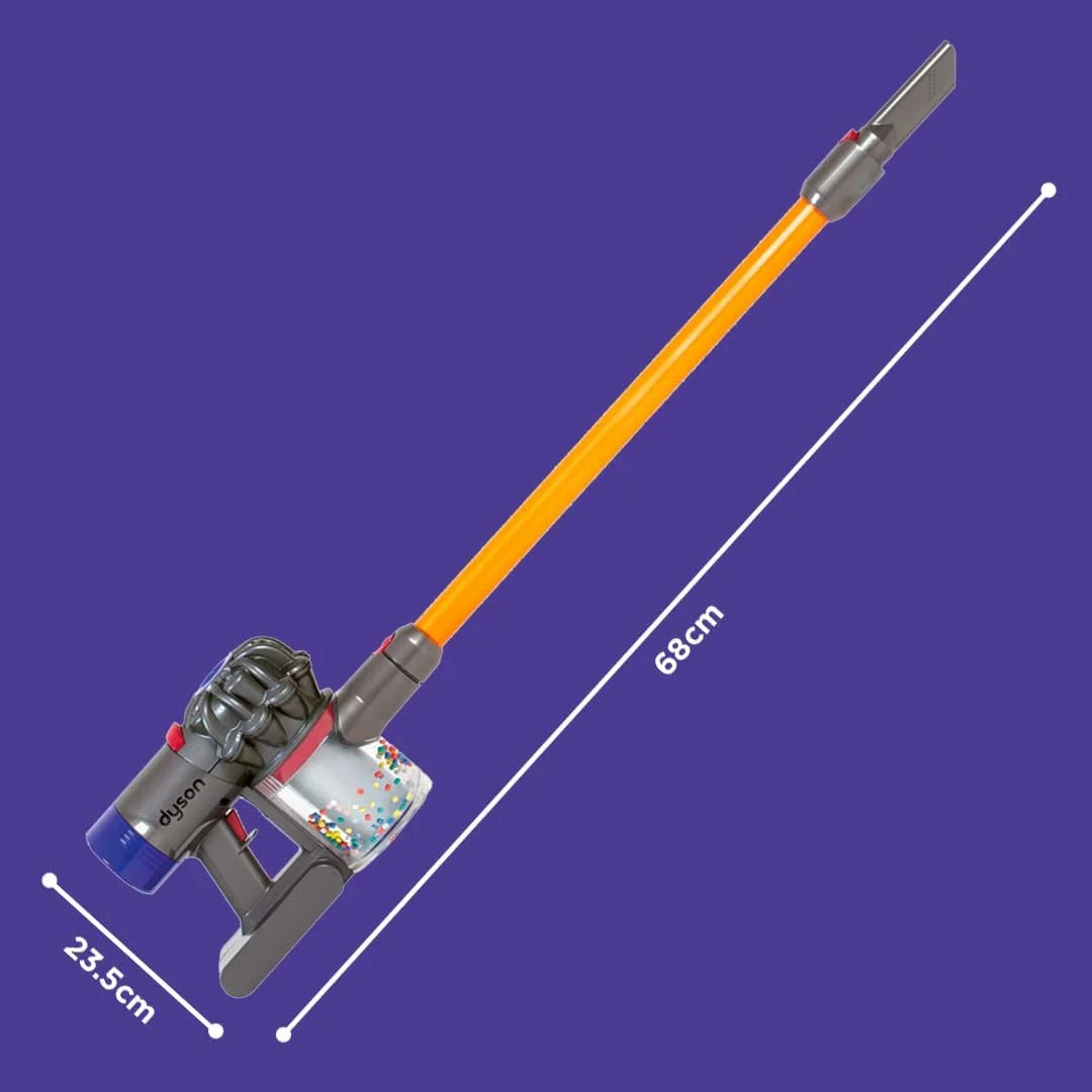Purple, Orange Plastic Casdon Dyson Cordless Vacuum Interactive & Officially Licensed Toy Dyson Vacuum For Children Aged 3+ Realistic Role-Play Fun, Purple and Orange, As Is condition - View 9