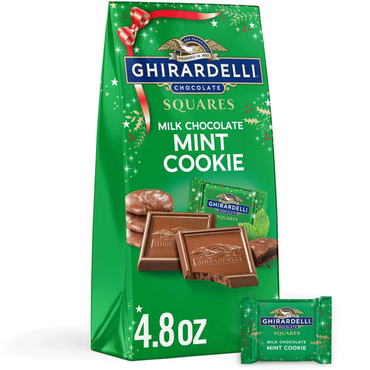 Ghirardelli Christmas Milk Chocolate Mint Cookie Squares - View 1