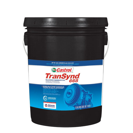Castrol TranSynd 668 Full-Synthetic Automatic Transmission Fluid, 5 Gallon Pail - View 1