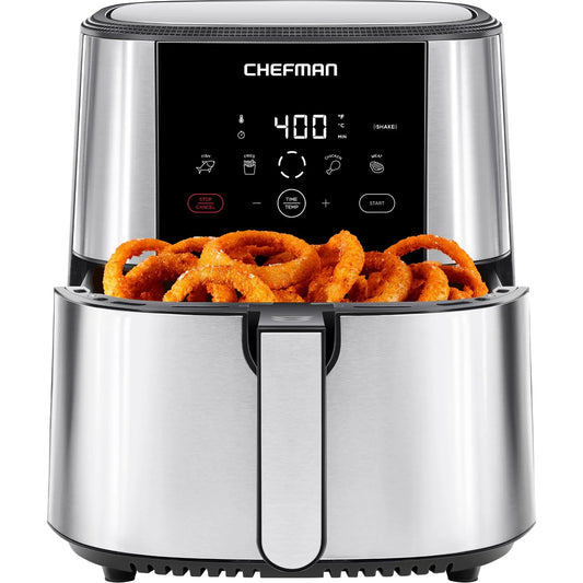 Chefman TurboFry® Touch Air Fryer XL 8-Qt - Stainless Steel - View 1