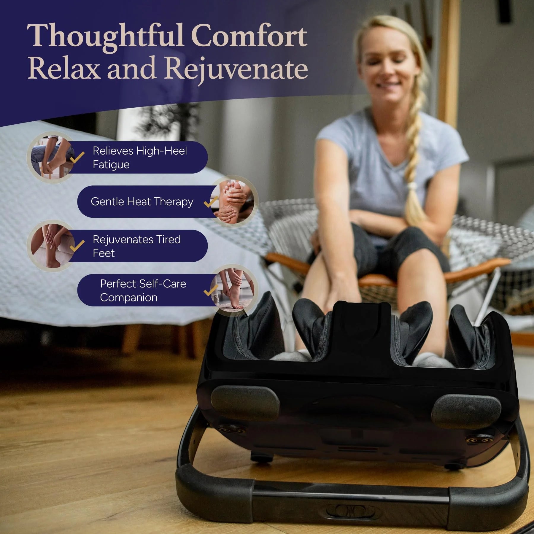 Cloud Massage Shiatsu Foot Massager with Heat - View 4